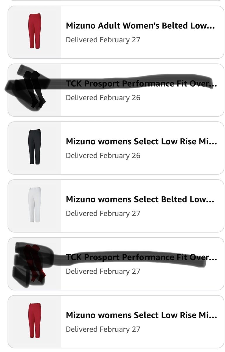 Girls Softball Pants