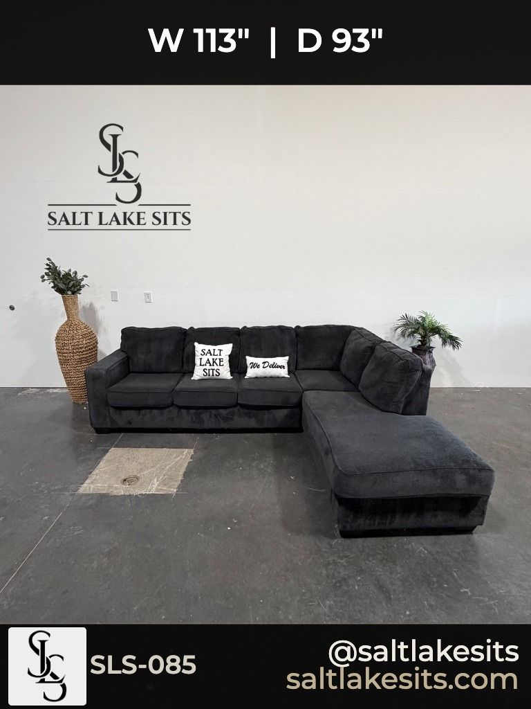 Navy L-Shape Sectional Sofa Couch Delivery