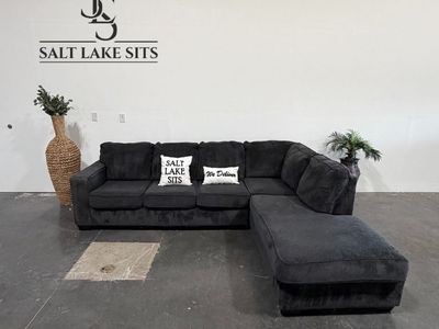Navy L-Shape Sectional Sofa Couch Delivery
