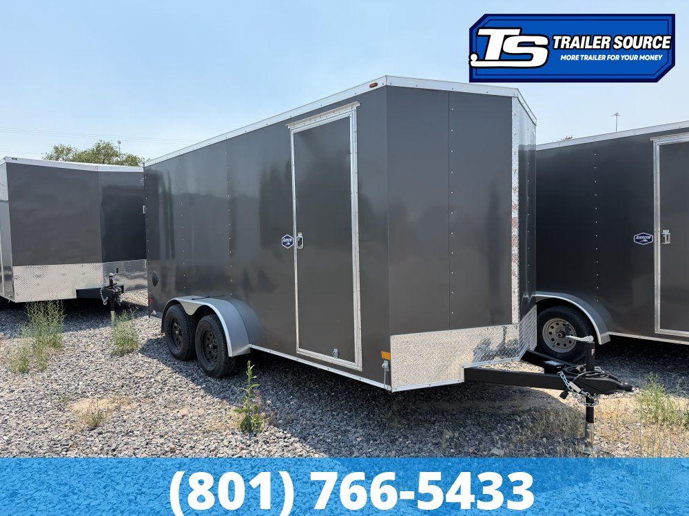7x16 American Hauler Arrow Deluxe Enclosed Cargo Trailer - 7'0" Interior - 7K GVWR -