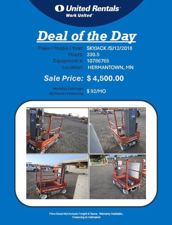 Scissor Sky Jack 20ft vert lift