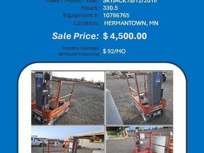 Scissor Sky Jack 20ft vert lift