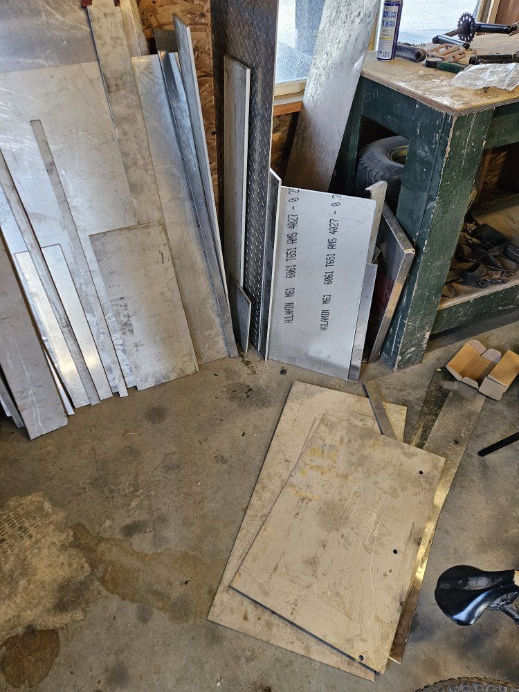 Aluminum Sheet Metal Plate - 1" Thick  - Various Sizes Available