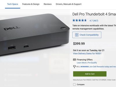 Dell Pro Thunderbolt 4 Smart Dock - SD25TB4 $150