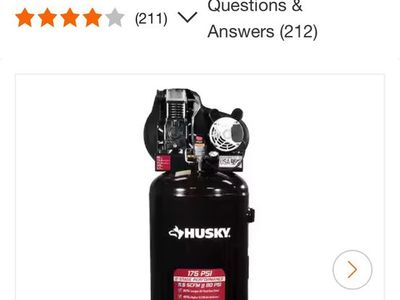 Husky 60 Gallon Air Compressor