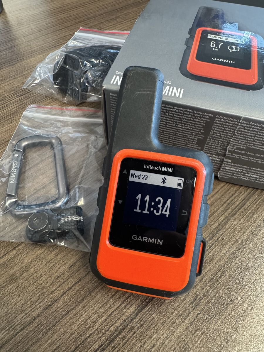 Garmin inReach Mini Satellite Communicator with GPS - Orange/Black, Compact Design