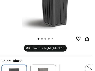 Outdoor Trash Can with Lid