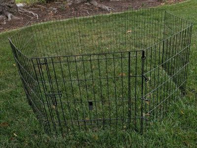 Metal Wire Pet Playpen Exercise Pen with Gate