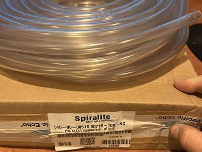 100ft PVC clear tubing 5/16 ID 7/16 OD by Spiralite