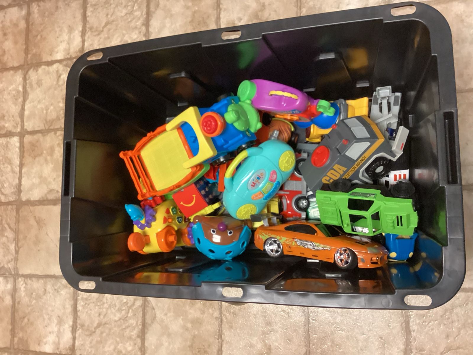 Mixed Toy Lot: VTech, Disney, Fast & Furious, and more - Cars, Musical Toys, & Stuffed Toys