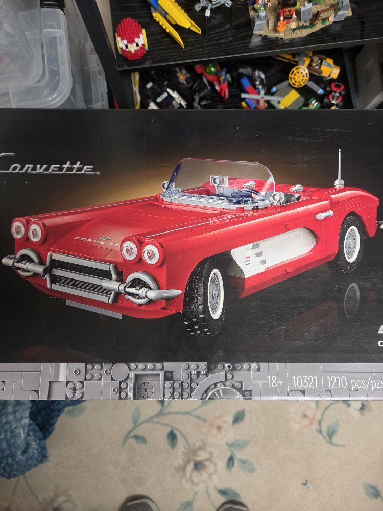 LEGO Icons 10321 Chevrolet Corvette 1961 Building Set - 1210 Pieces