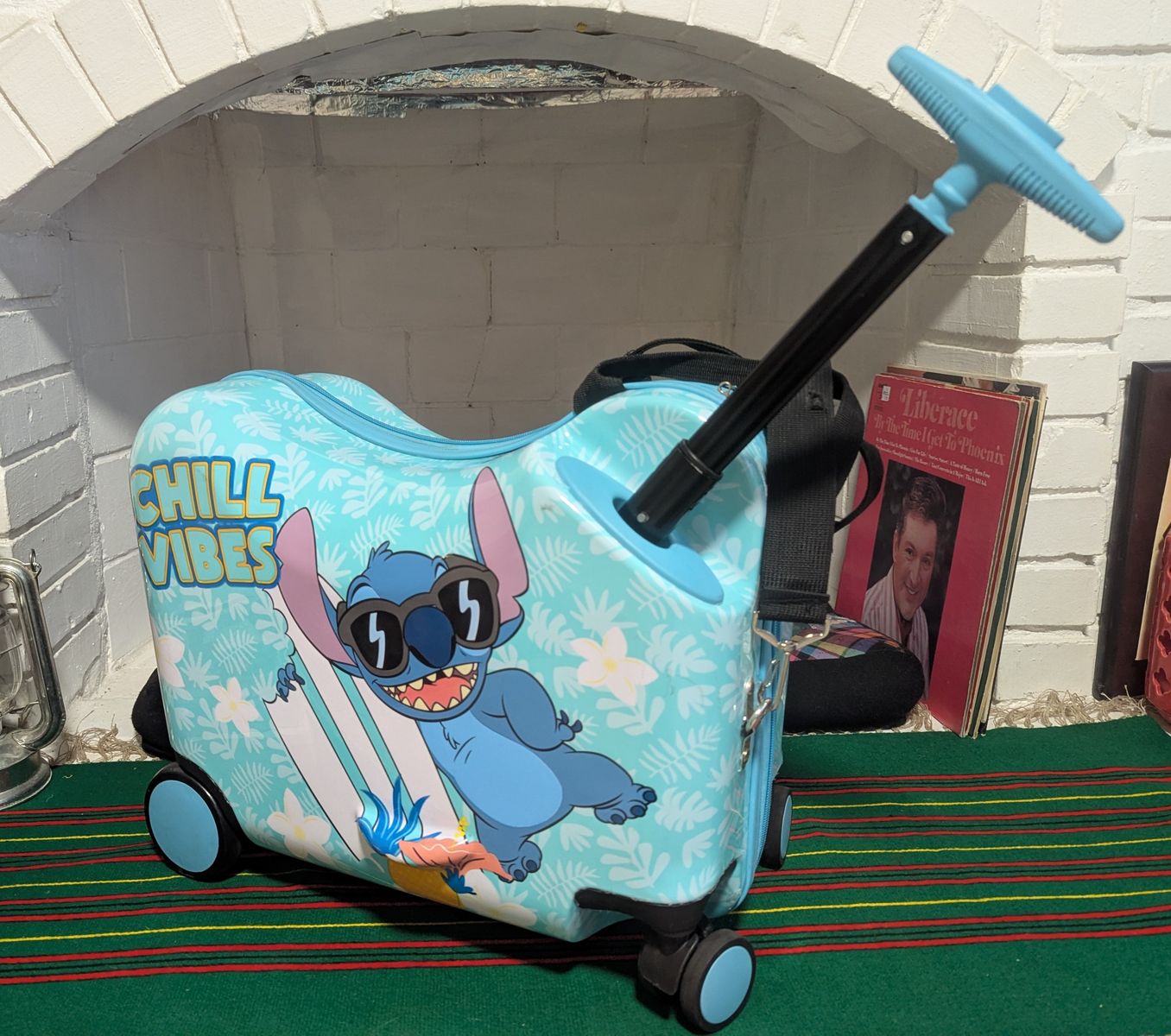 Disney Stitch Ride-On Carry-on Rolling Suitcase