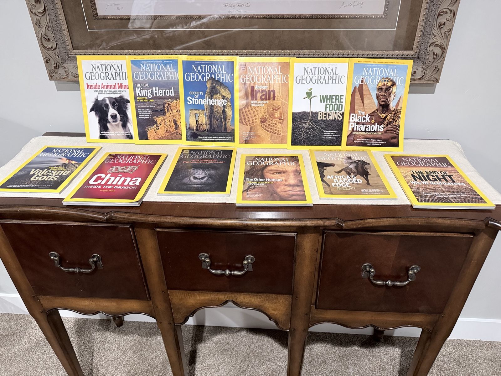 VINTAGE 1980 National Geographic Magazines - Collection of 10 Issues - Science, History, Culture, Photography