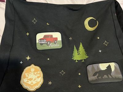 The Twilight Saga Forks Novelty Black Canvas Shoulder Bag