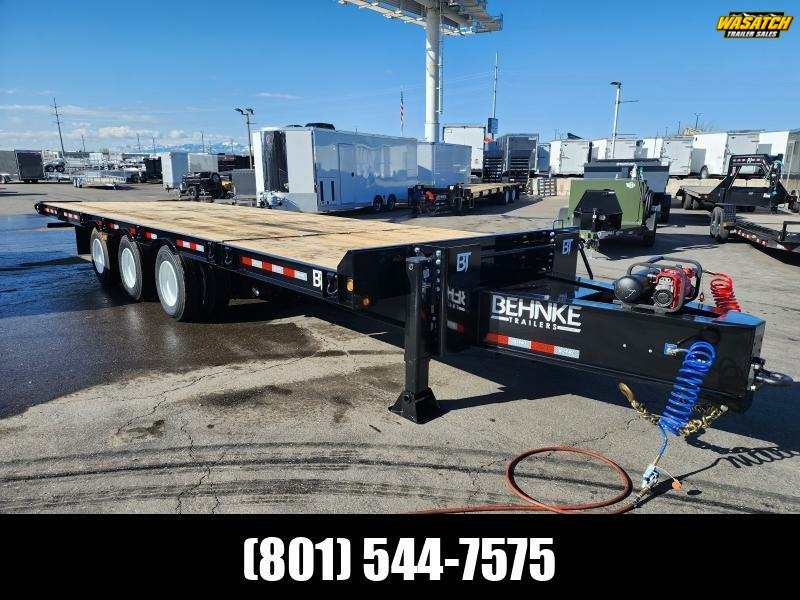 2026 Behnke 30' FB8X 50K Commercial Duty WHD Tag Tilt Flatbed Trailer