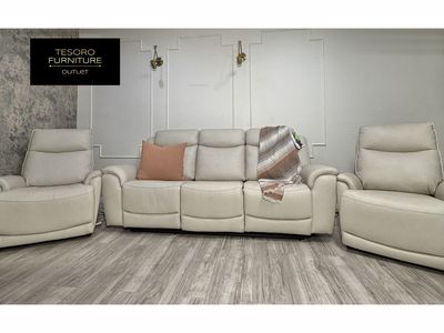 SANDERS RECLINER LEATHER SOFA SET