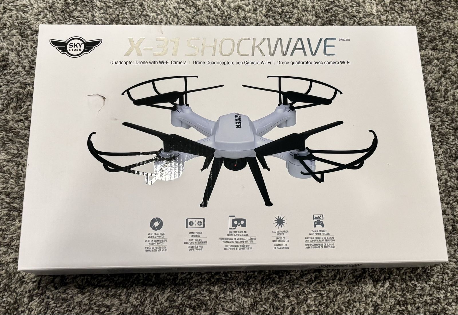 Sky Rider X-31 Shockwave Drone with Wi-Fi Camera