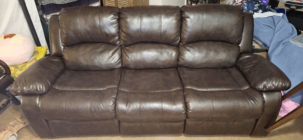 Leather couch