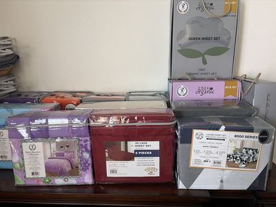 Queen high thread count bamboo sheet sets