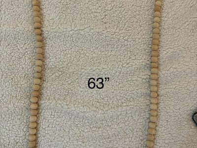 Wooden bead chain