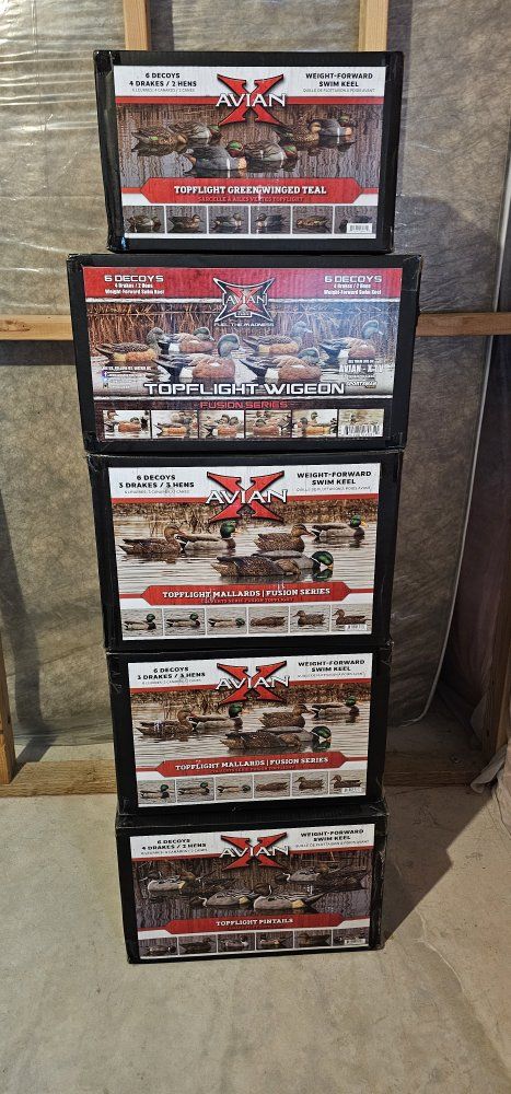 Avian-X Topflight Duck Decoys Bundle - 30 Decoys Total (5 Boxes)