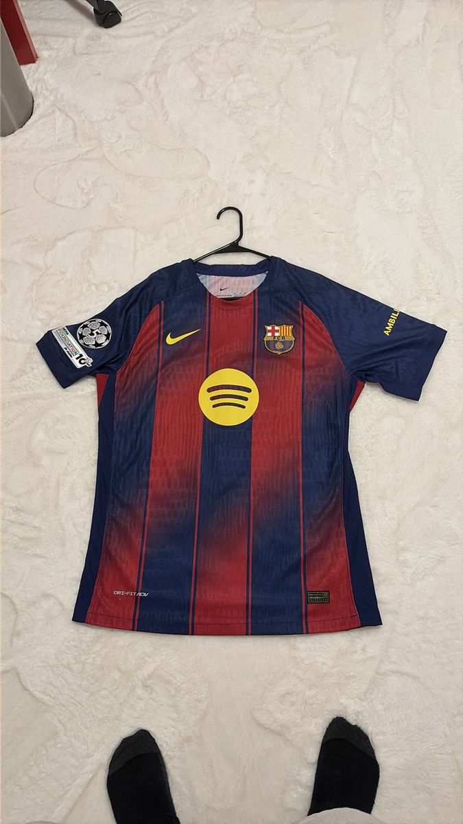 Nike FC Barcelona Lamine Yamal #10 Spotify Home Jersey - Men's/Unisex Blue/Red Player Version Size XL fits like L