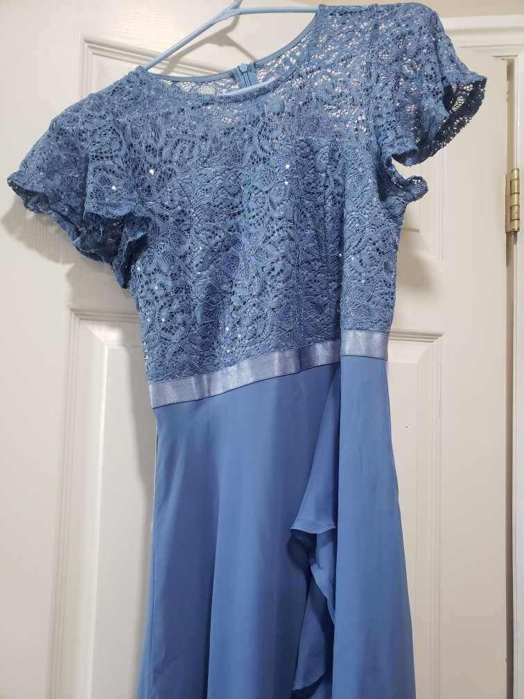 Dusty Blue Formal Dress
