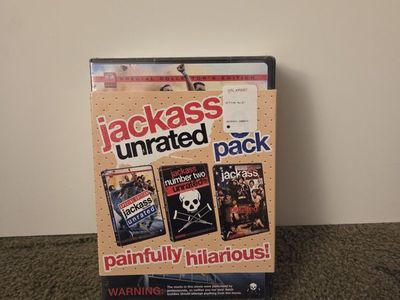 jackass unrated movie 1 2 and 3 brand new dvd set