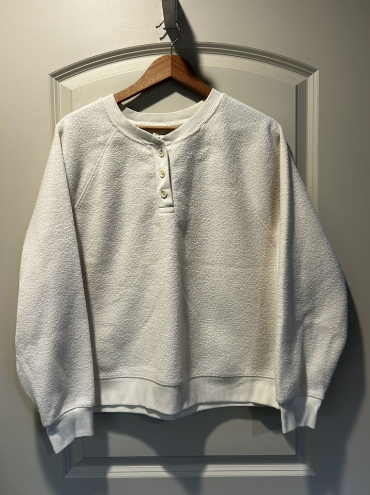 Universal Thread Cream Button Sweatshirt