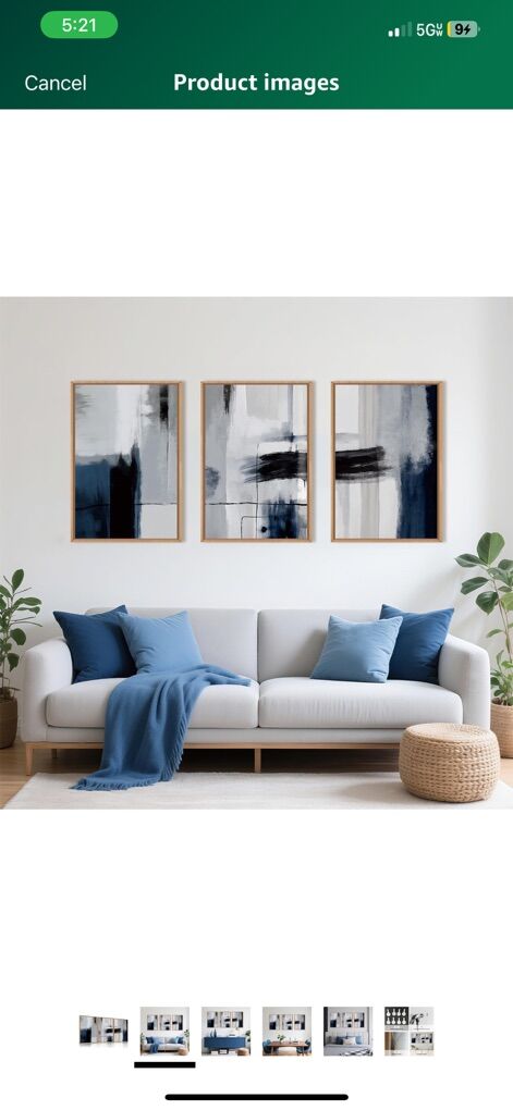 NEW IN BOX - STUNNING TRIPTYCH