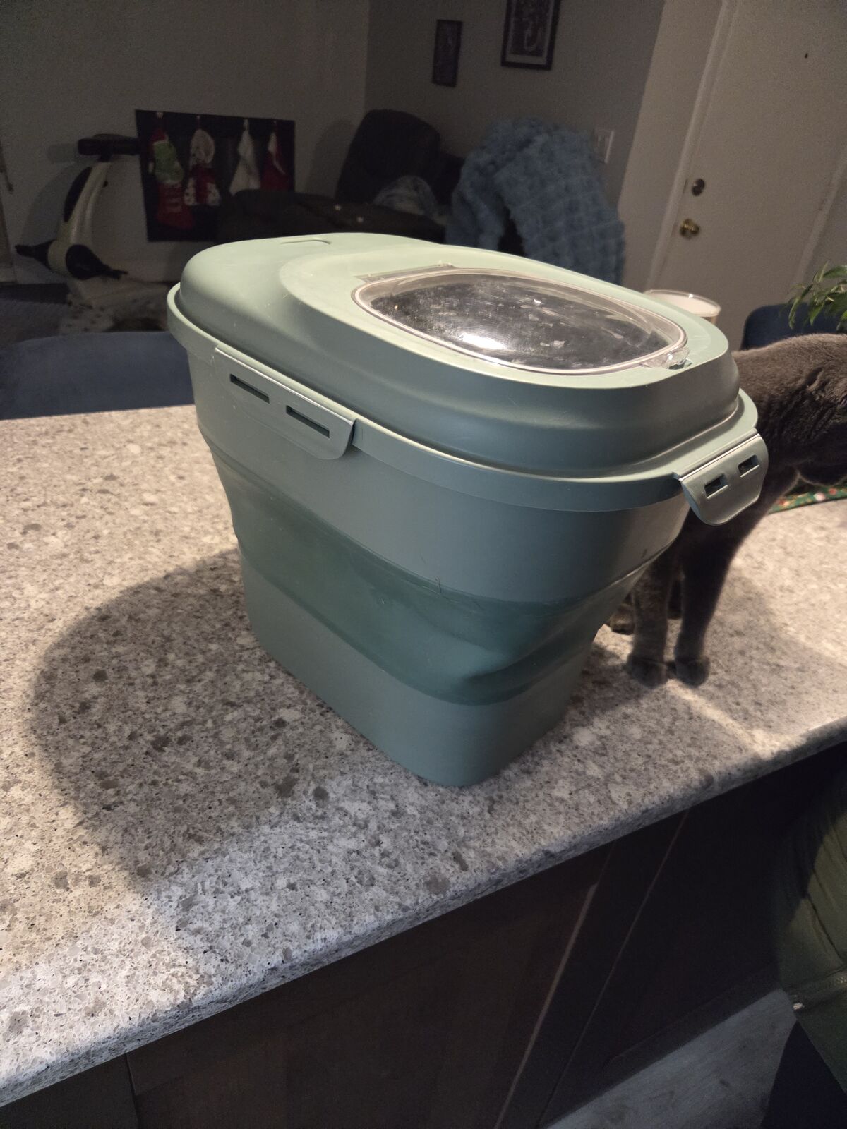 Collapsible food storage for animals