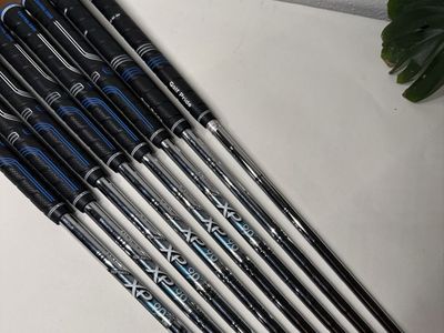 True Temper XP 90 R300 Regular Steel Iron Shafts .370 Set of 8 RH