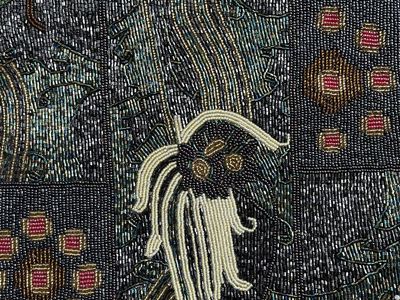 New, Never Used-Vintage Beaded Purse with a Art Nouveau Look
