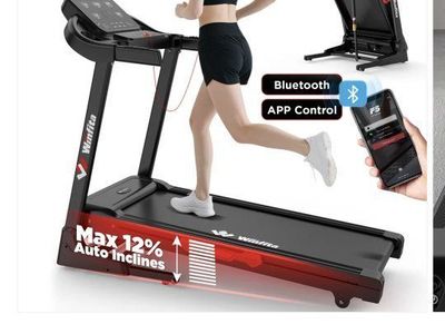 Winfita T732 Incline Treadmill with Bluetooth & App Control - Max 12% Auto Incline