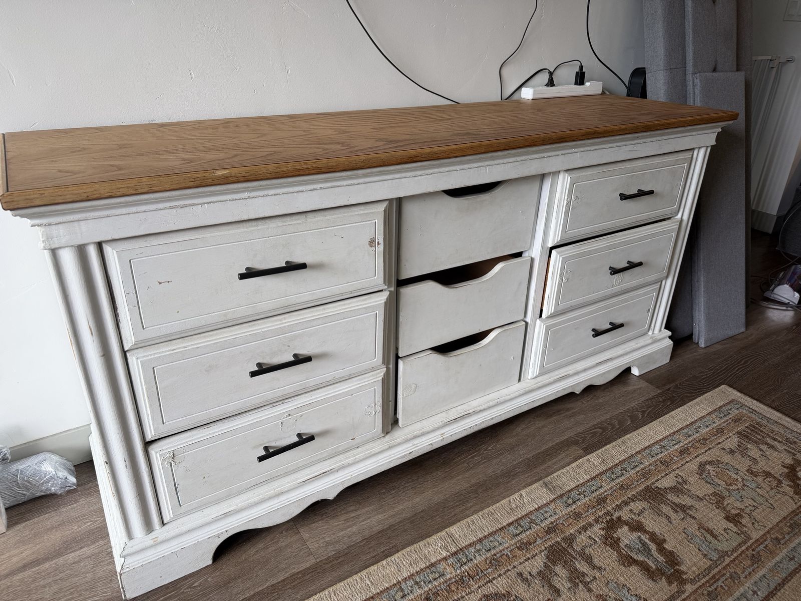 White Wooden Dresser