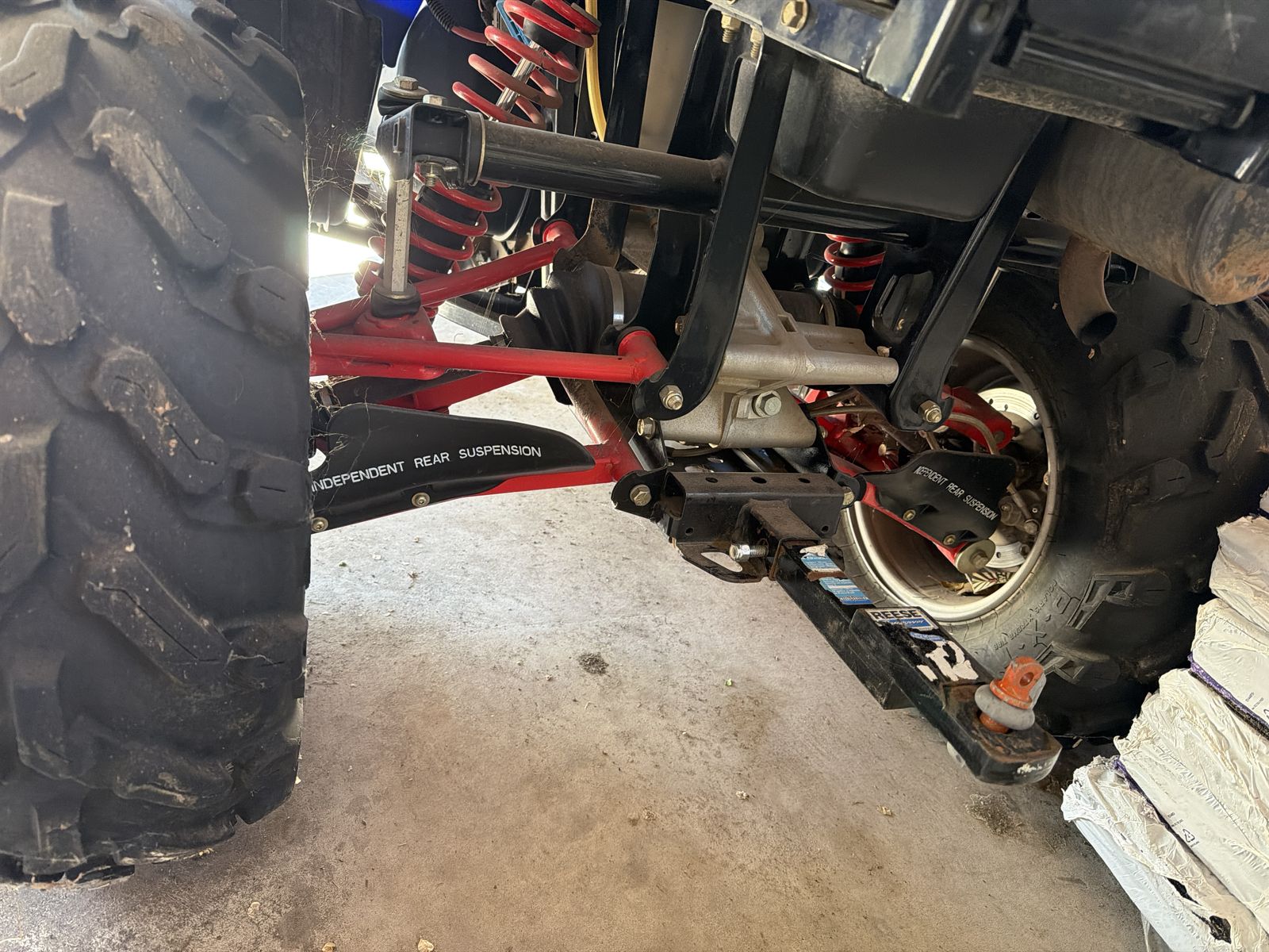 Polaris sportsman 600cc twin quad Runner four wheeler with snowplow blade