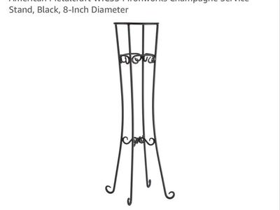 American Metalcraft WICS34 Ironworks wine/Champagne Service Stand Black 8-Inch brand new.