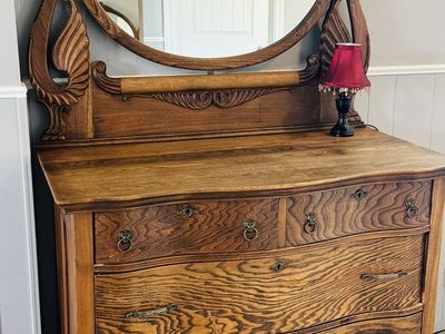 Antique Swan Dresser