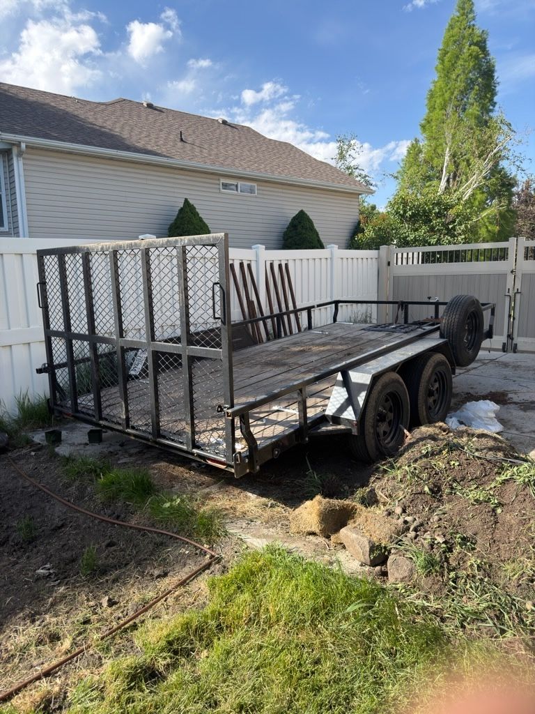 16' Foot Flatbed Dual Axel Trailer
