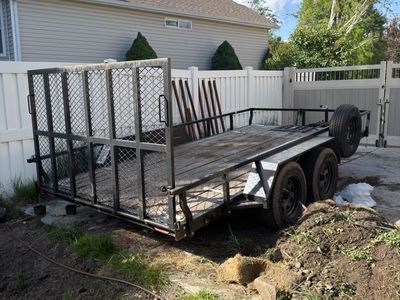16' Foot Flatbed Dual Axel Trailer