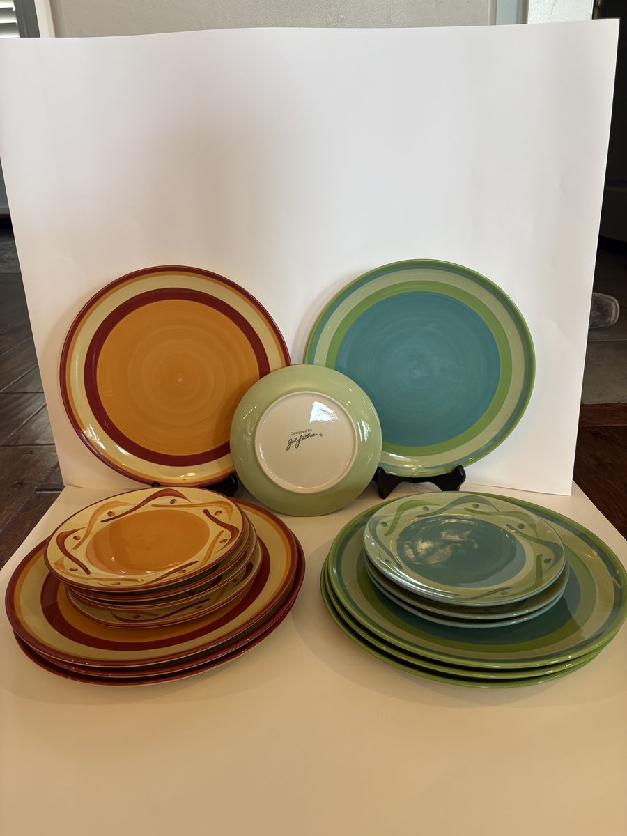 Retired Gail Pittman hand painted pottery collection-
