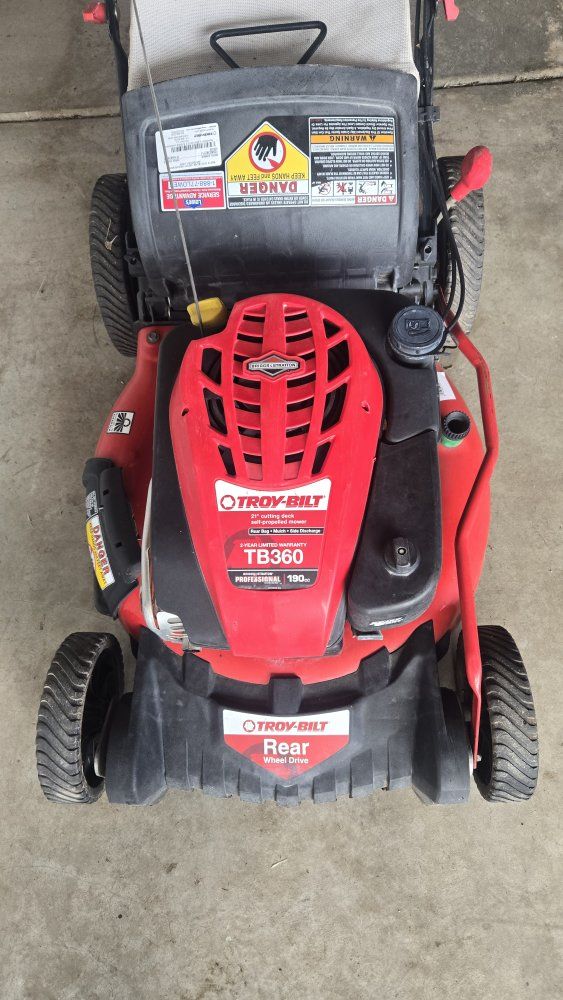 Troy-Bilt TB360 Professional 190cc Rear Wheel Drive Push Lawn Mower