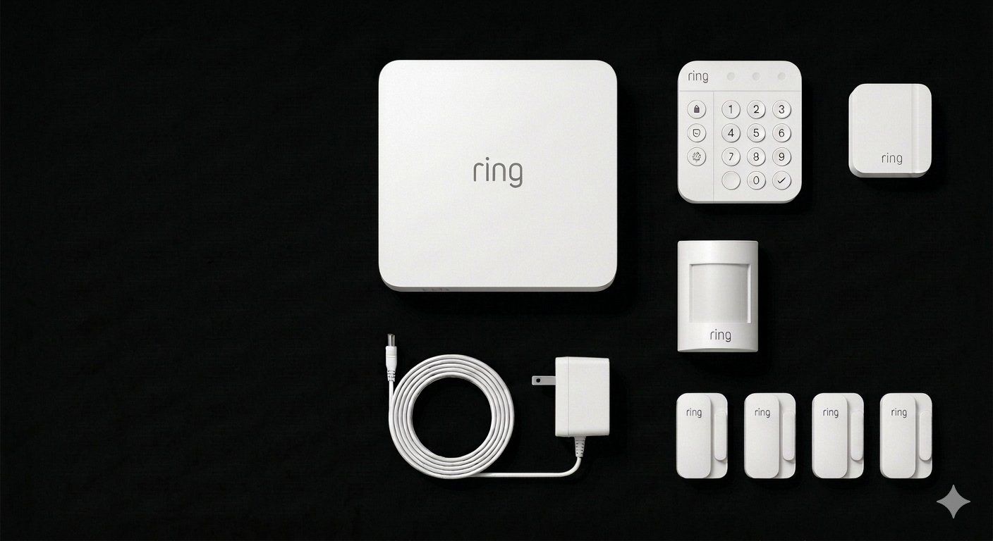 Ring Alarm 14-Piece Home Security System (2nd Gen) with Base Station, Keypads, Sensors