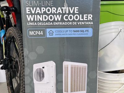 Swamp Cooler - MasterCool MCP44 Slim-Line Evaporative Window Cooler - Cools up to 1600 sq. ft.