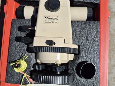 David White Optical Level with Tripod and Measuring Rod - Surveying Equipment Kit