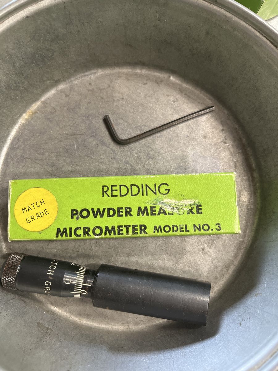 Redding Micrometer Powder Measure.