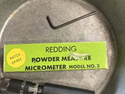 Redding Micrometer Powder Measure.
