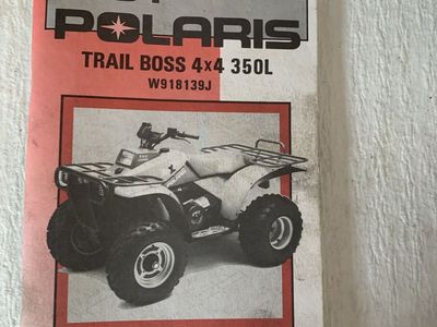 1991 Polaris Trail Boss 4x4 350L Owner's Safety & Maintenance Manual W918139J