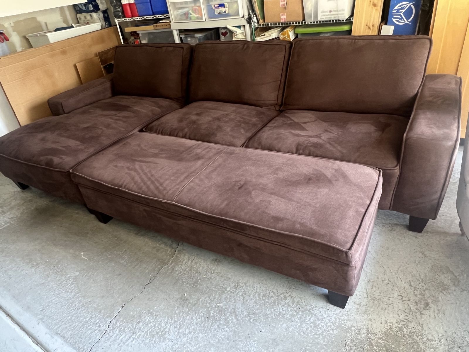 brown sectional