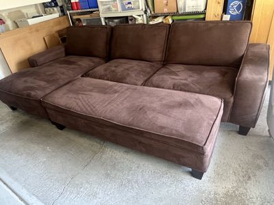 brown sectional